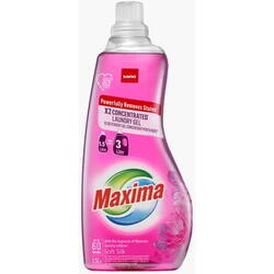 Detergent lichid Sano maxima power gel soft silk 2x concentrat 60 spalari 1.5l