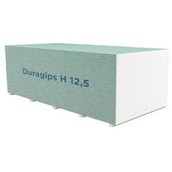 Placa duragips h verde 12.5x1200x2600mm (3.12 mp) Rigips