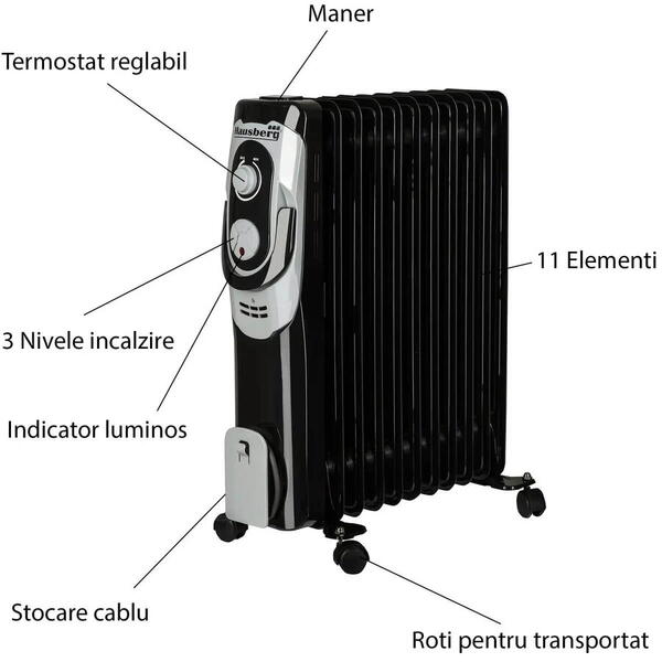 Calorifer ulei 11 elementi HB8920 Hausberg