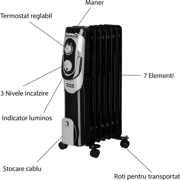 Calorifer ulei 7 elementi HB8900 Hausberg