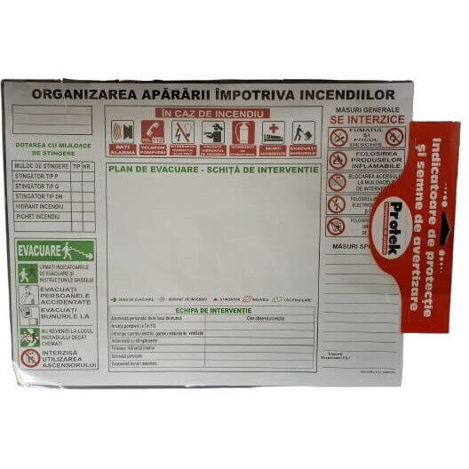 Protek Pictograma indicator plan de evacuare 30x40cm 803229