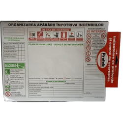 Pictograma indicator plan de evacuare 30x40cm 803229