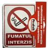 Protek Pictograma indicator fumatul interzis 15x20cm 803198