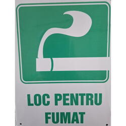 Pictograma indicator loc pentru fumat 15x20cm 803215