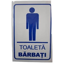 Pictograma indicator toaleta barbati 15x10cm 803225