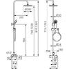 Ferro Set 2 in 1 ritto: baterie perete dus BTR7U si set complet dus NP84-BTR7U crom