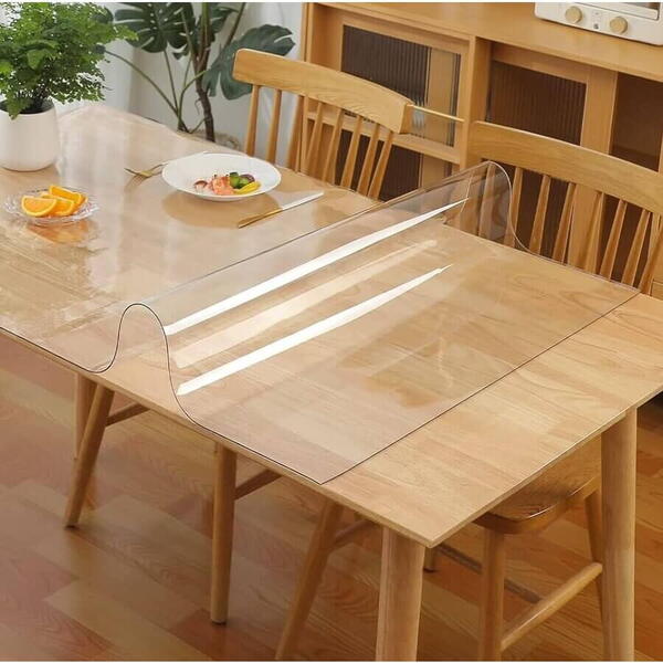 Protectie de masa transparenta pvc siliconizat 100cm/12mm