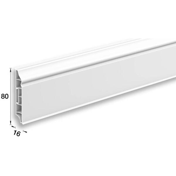 IDEAL Plinta pvc dyura curbata PC8001 2.2ml