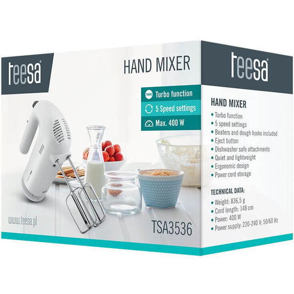 Mixer de mana 400w TSA3536 Teesa