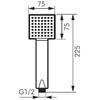 Ferro Para dus negru mat squertoS22BL-B