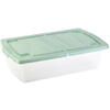 Cutie depozitare cu capac si roti flex 30l 58x39x16 cm P1BO304