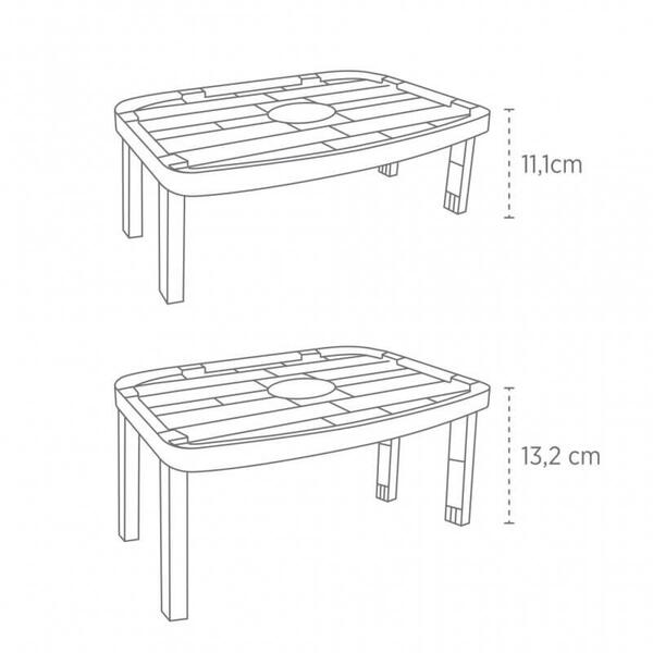 Deco Bella Raft organizare - reglabil 31x22x1.9 cm 50806