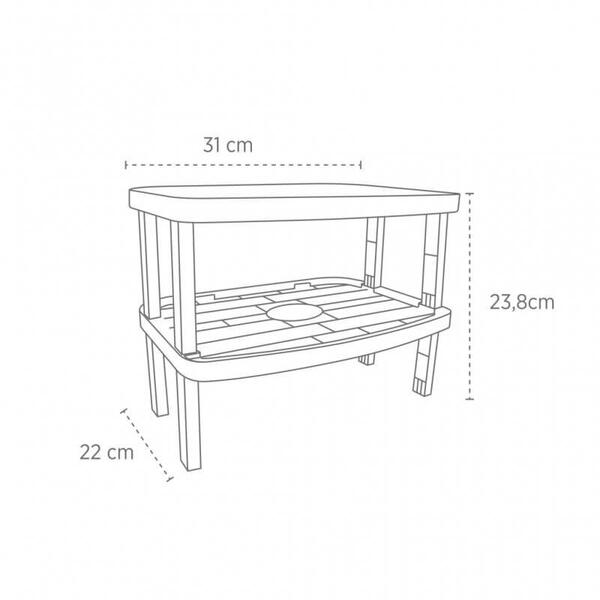 Deco Bella Raft organizare - reglabil 31x22x1.9 cm 50806