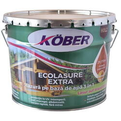 Vopsea ecolasure extra gri nordic IG8250-B 10l Kober