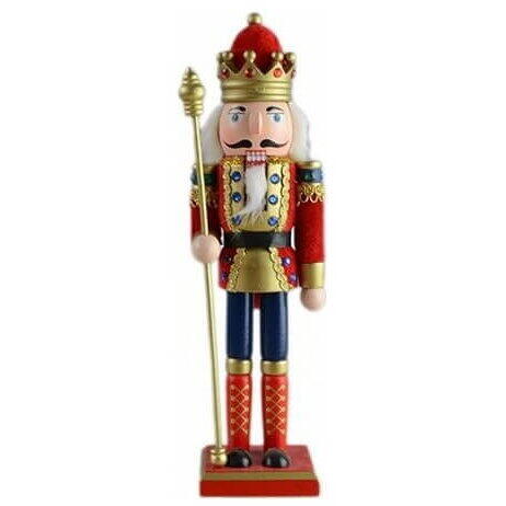 Figurina lemn spargatorul de nuci cu coroana 30cm AWNC30RK Artezan