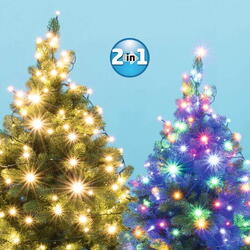 Ghirlanda cu led-uri dual color led 102R/WW/M