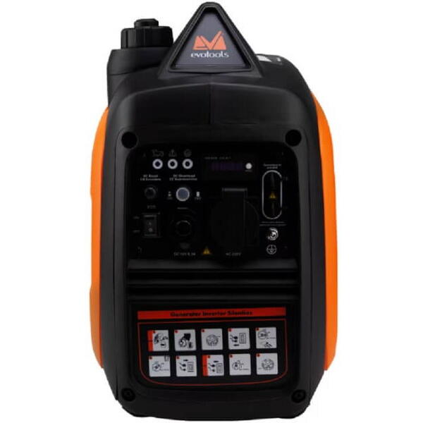 EVOTOOLS Generator invertor silentios dig 2000 w 2.7 cp benzina 4 l capacitate rezervor silentios pornire manuala mod eco 681901 Epto