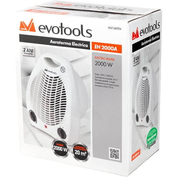 EVOTOOLS Aeroterma electrica 2000w 681914