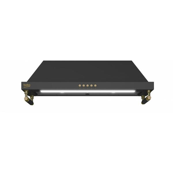 Hota decorativa 170w absorbtie 415m3/h 3 trepte antracit BHCP65422BBH Beko