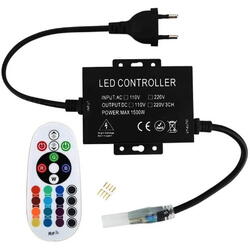 Controler si telecomanda rf banda led max 100m 220v rgb ABLS220VRGB-100M-RFC Avide