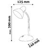 Lampa de birou alb simple avide basic abdls-w