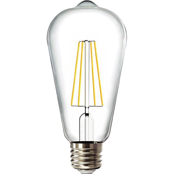 Bec led filament e27 8w st64 nw 4000k entac elfst64nw-8w