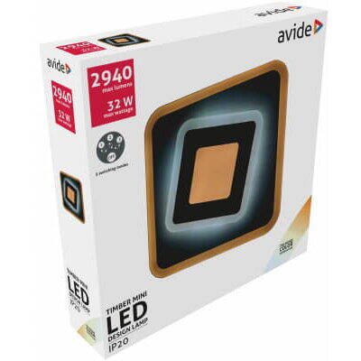 Aplica led 32w 3 moduri timber mini design oyster AWDO3S-TIMM Avide