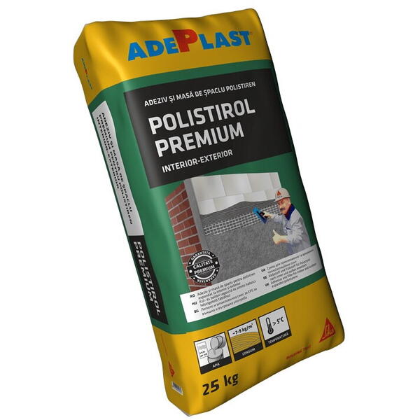 Adeziv polistiren premium pentru placi de polistiren 25kg Adeplast