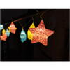 Entac Ghirlanda 10 led ww 1.65m stele crapate color ECLCS-10WW