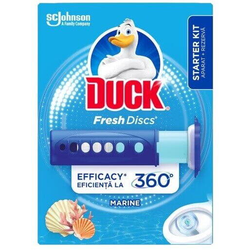 Odorizant gel toaleta fresh discs marine Duck