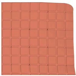 Covor antiderapant teracota pvc+fibra porumb 50x50 cm 195165