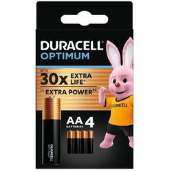 Baterie alcalina optimum r6 (aa) 4 buc/blister BAT-R6/ALKOP-BL4-DRL Duracell