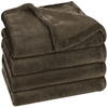 Patura polar de pat din fleece utopia maro 230x260 300 GSM