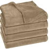 Patura polar de pat din fleece utopia bej 230x260 300 GSM