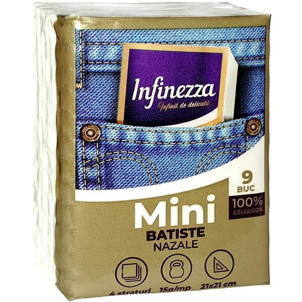 Batiste nazale mini pocket 10 pachete/set 4 straturi 90032585 Infinezza