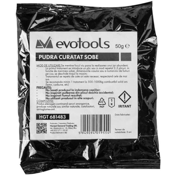 Pudra de curatat sobe seminee si focare 50g 681483 Evotools