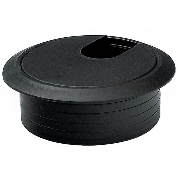 Suport birou pentru trecere cablu 70/60mm negru 20mm 440.45.19 31071