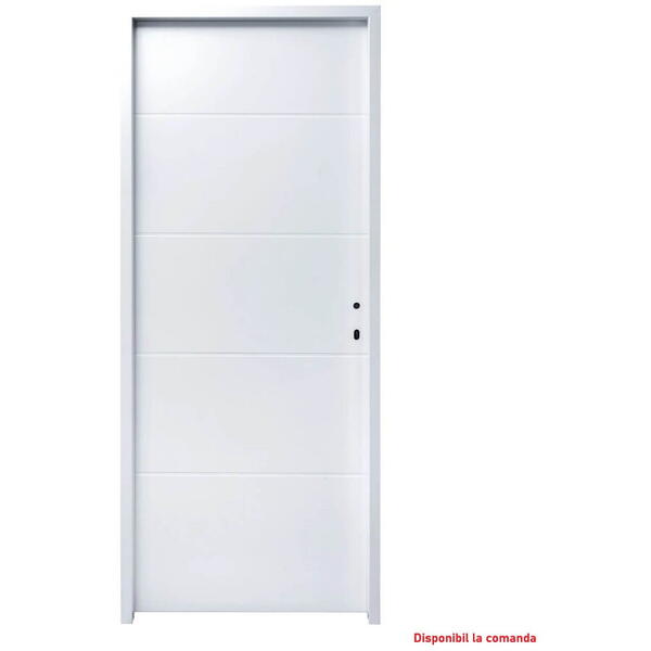 Usa lemn Cindrel alb toc reglabil 880x2050 stanga Eco Euro Doors