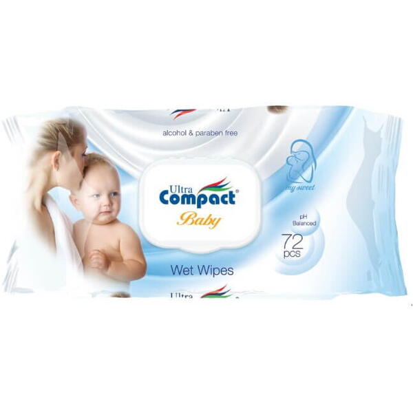 Ultra Compact Servetele umede baby care 72 buc WW109N Compact