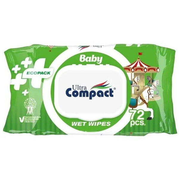 Ultra Compact Servetele umede ecopack baby 72 buc WW173 Compact