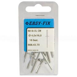 EasyFix Nituri pop cap marit 12mm al/otel 4x16mm 10buc/blister 667.43.00 22925