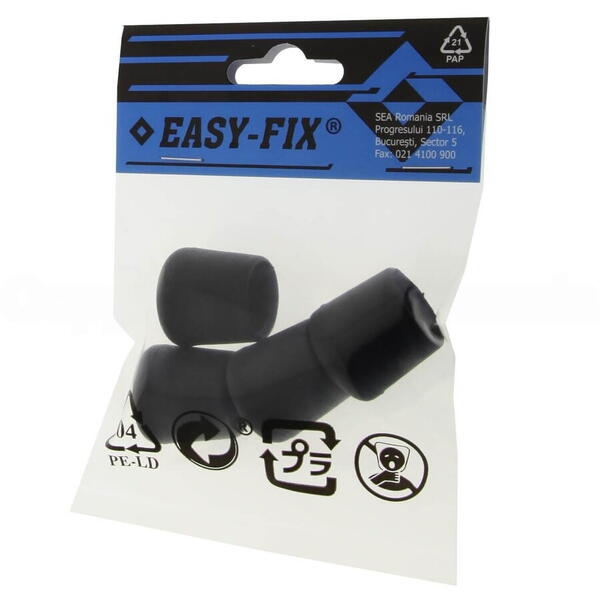 EasyFix Protectie picior scaun fi18 negru 4 buc/ set 25597