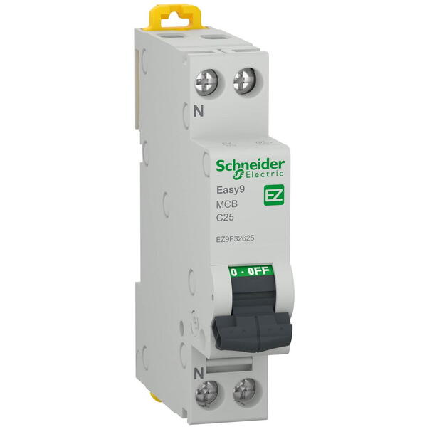 Siguranta automata 1p+n 25a easy9 EZ9P32625 Schneider