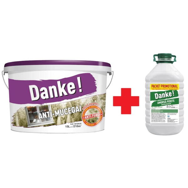 Vopsea lavabila anti-fungi Danke 15l+amorsa