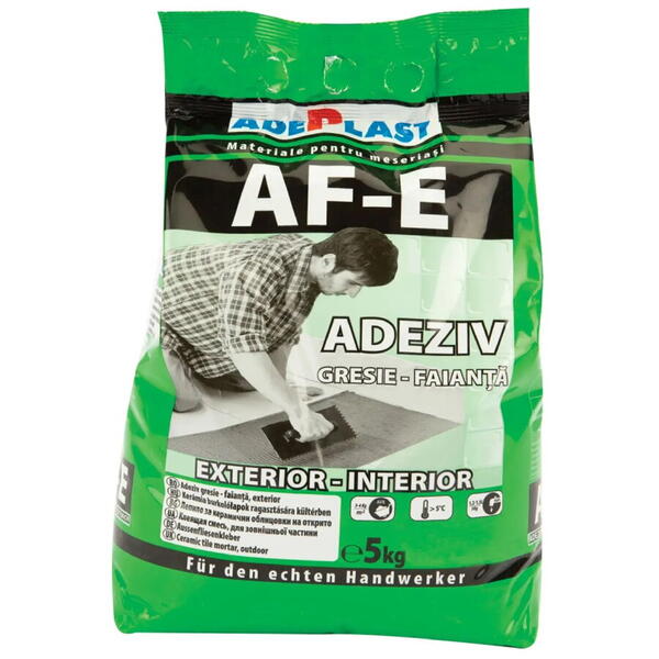 Adeziv gresie si faianta exterior/interior AF-E 5kg Adeplast